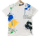 Color Printing White T-Shirt Boys