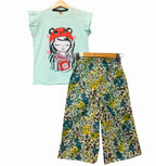 Mast Sleep Sky Blue Shirt & Cotton Flapper Girls(R-54)