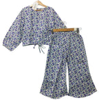 Purple Flower All Over Full Sleeve Seleti Skate Fish Girls