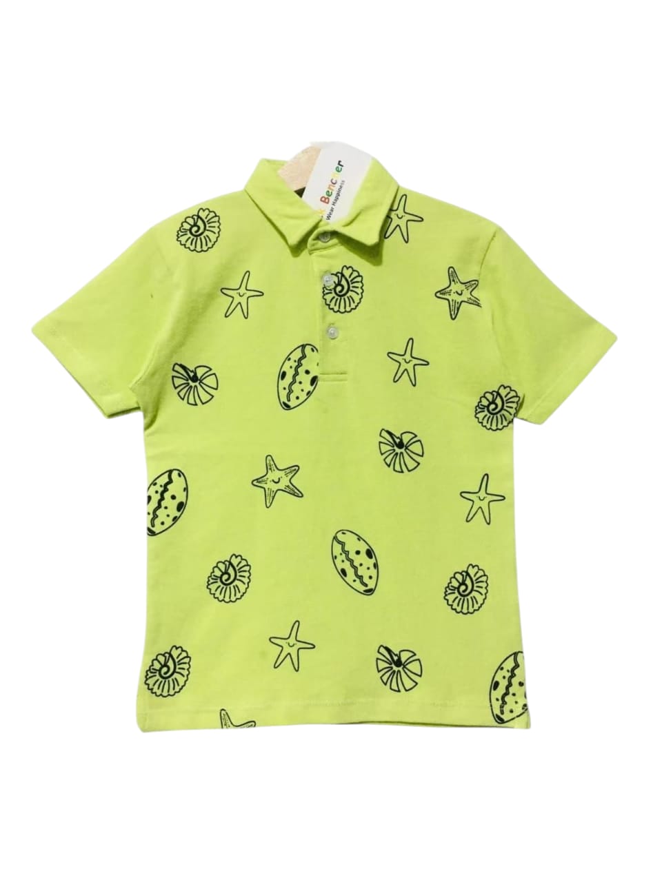 Star Fish Parrot Collar Polo New Born