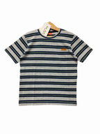 Gray & Navy Line T-Shirt