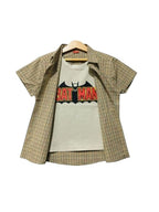 Batman Skin Check Double Causal Shirt Boys