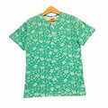 Aloha Hawaii C-Green Henley Polo Boys ( R-56 N )