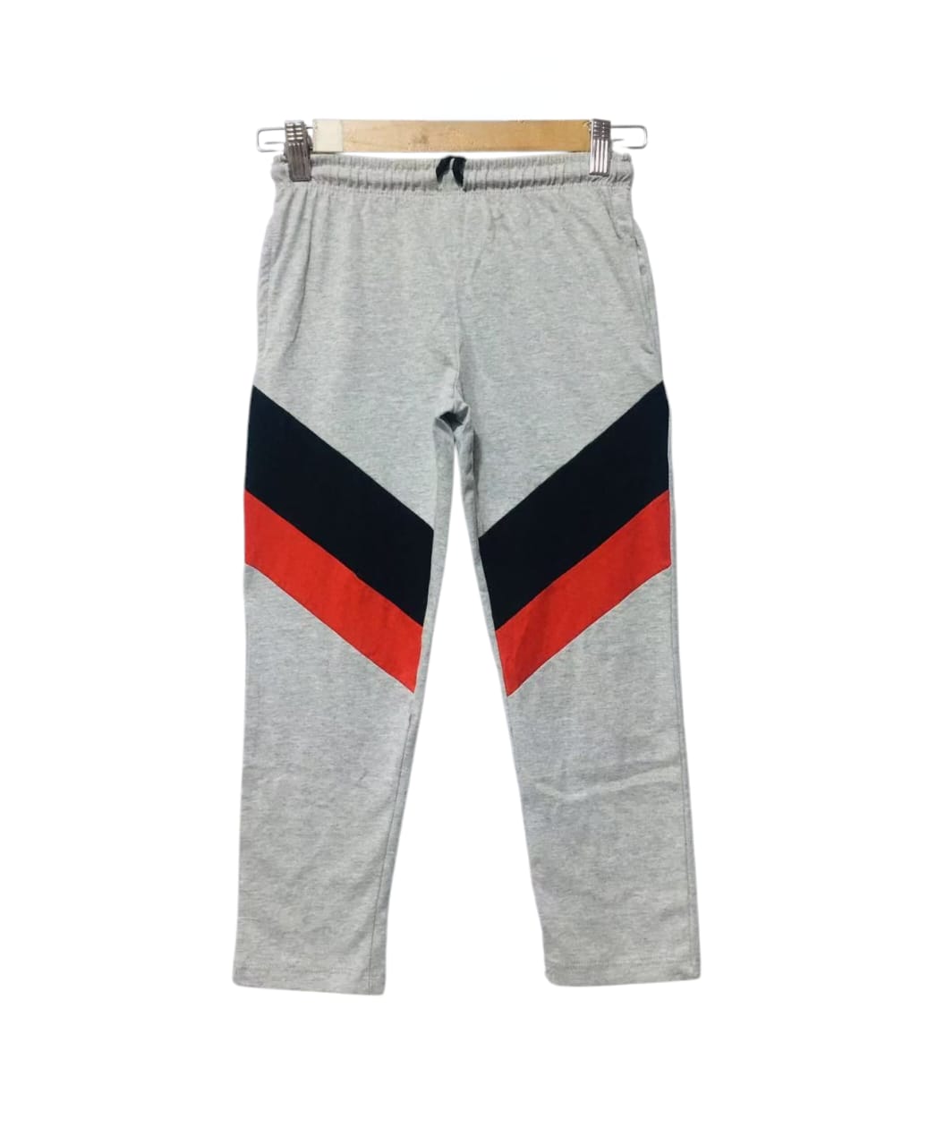 Red & Black Penal Oatmeal Trouser Boys