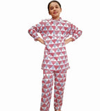 color Full Heart & Leaves White Paris Girls