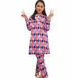 color Full Heart & Leaves Mahroon Paris Girls