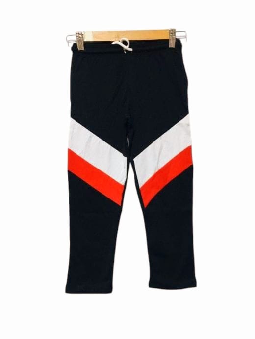 Red & White Penal Black Trousers Boys