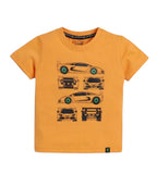 Cars Print Mustred T-Shirt Boys