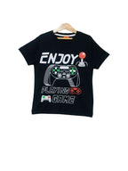 Enjoy Game Black T-Shirt Boys