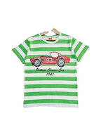 93 Car Parrot & White striper T-Shirt Boys