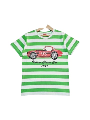 93 Car Parrot & White striper T-Shirt Boys