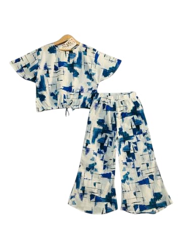 Blue Shade Half Sleeve White Skate Fish Girls