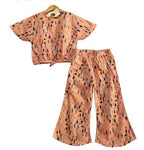 Blue Trees All Over Half Sleeve Peach Skate Fish Girls