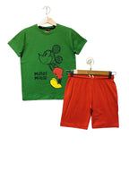 Mickey Mouse Dark Green Nicker Suit Boys