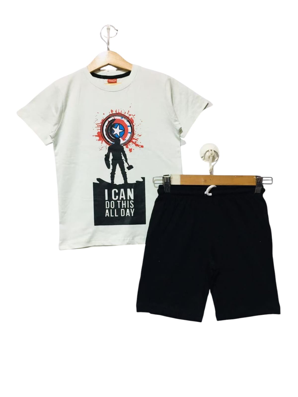 Captain America Light Sky Nicker Suit Boys
