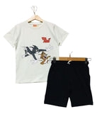 Tom & Jerry Light Sky Nicker Suit Boys
