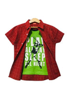 Play Sleep Parrot Inner Dark Pink Double Casual Shirt Boys