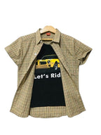 Lets Ride Skin Check Double Casual Shirt Boys