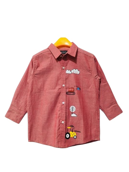 Dig Dig Carrot Casual Shirt Boys