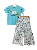 Bee Mine Sky Blue T-Shirt & Flapper Girls