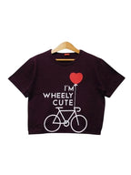 Wheely Cute Dark Purple T-Shirt Girls