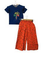 Happy & Short Navy T-Shirt & Flapper Girls