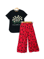 Yourself Time Black T-Shirt & Flapper Girls