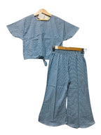 White Print Half Sleeve Navy Skate Fish Girls