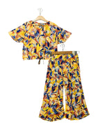 Multi Shade Orange Half Sleeve Skate Fish Girls