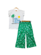 Bonjour be White T-Shirt & Flapper Girls