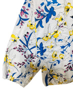 Yellow Flower All Over Print Full Sleeve White Skate Fish Girls