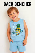 Let's Go Sleeveless Sky Nicker Suit Boys