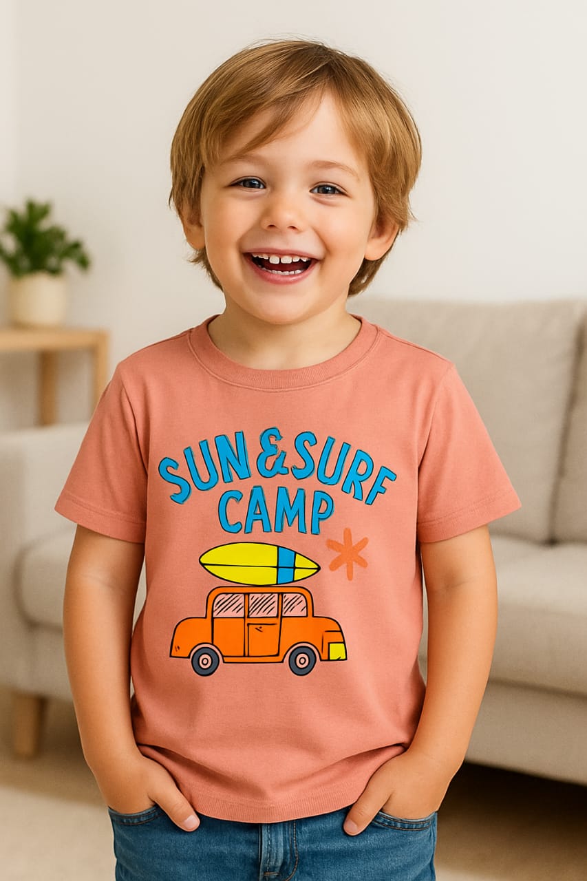 Sun & Surf Tee Pink T-Shirt Boys
