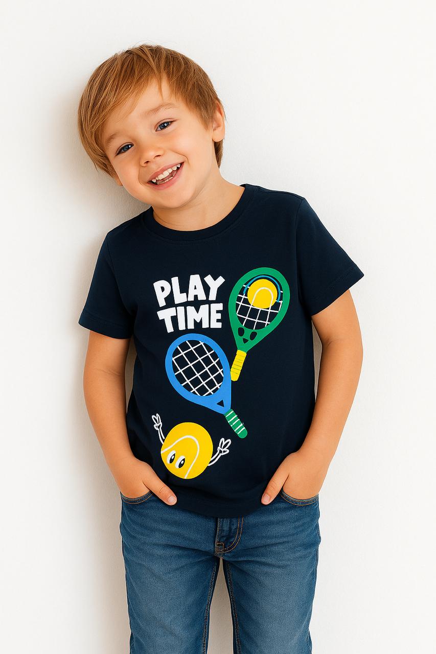 Play Time Navy T-Shirt Boys