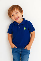 Pear Logo Royal Blue Polo Shirt Boys