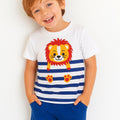 Lion Print White Nicker Suit Boys ( R-325 )