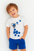 Team Work White Nicker Suit Boys