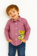 Lion from side Carrot Casual Shirt Boy