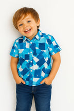 Blue Sky Shade Casual Shirt Boys