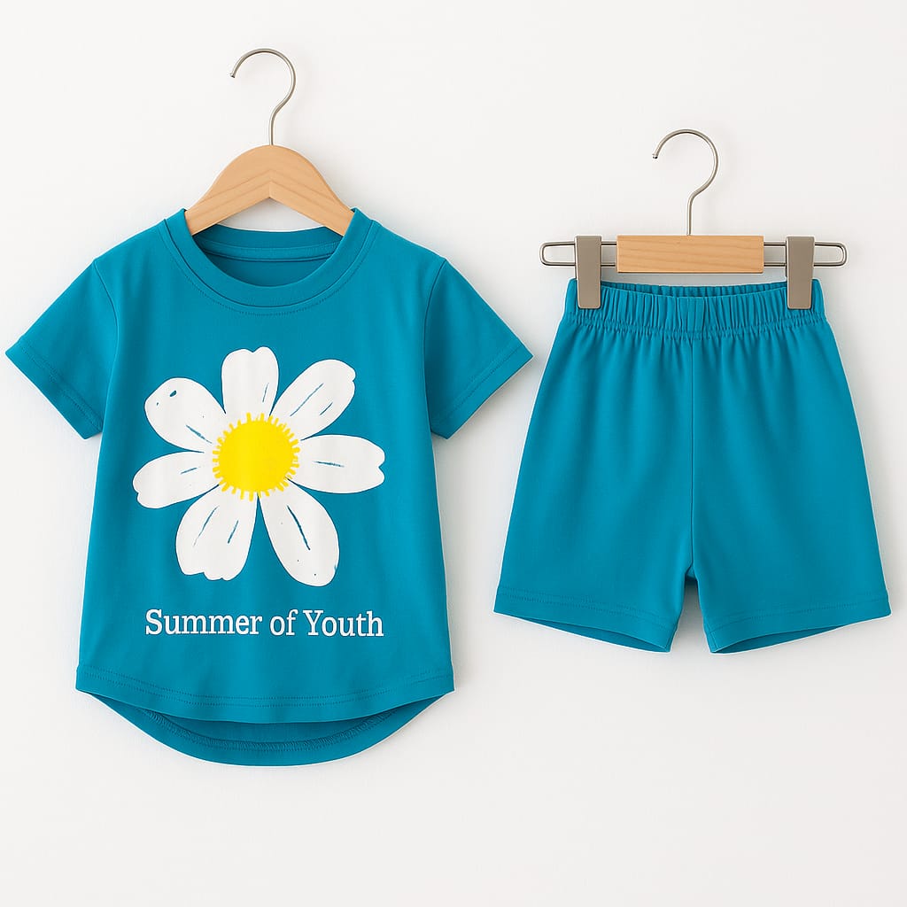 Summer Youth Ferozi Nicker Suit Girls