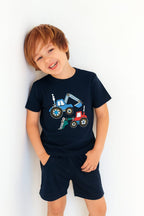 Two Crain Navy Nicker Suit Boys