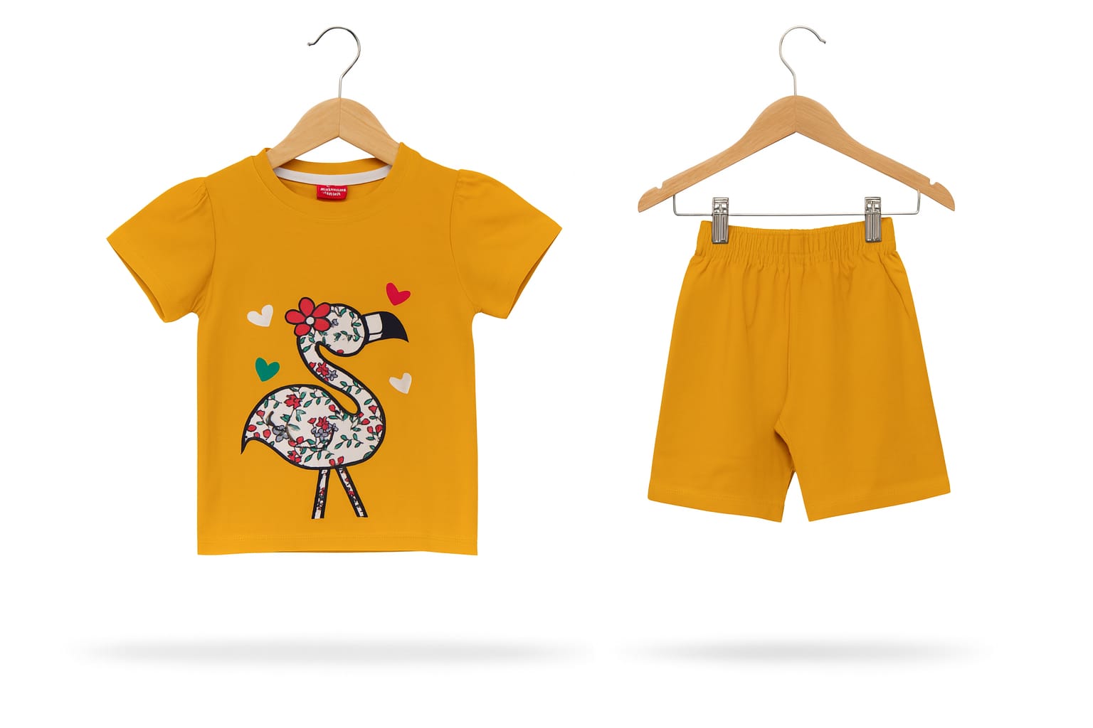 Duck logo Mustard Nicker Suit Girls