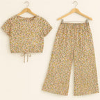 Yellow Leaves & Peach Flower Hs White Skate Fish Girls