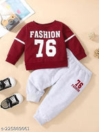 Fashion 76 Mahroon Track-Suit Boys