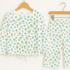 Parrot & Peach Flower Full Sleeve White Skate Fish Girls