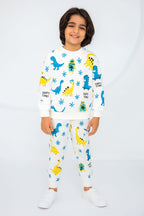 Happy Time White Track-Suit Boys