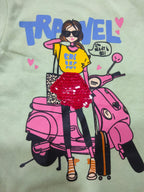 Travel Pista T-Shirt Girls