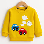 Car Cloud Yellow Sweatshirt Boys