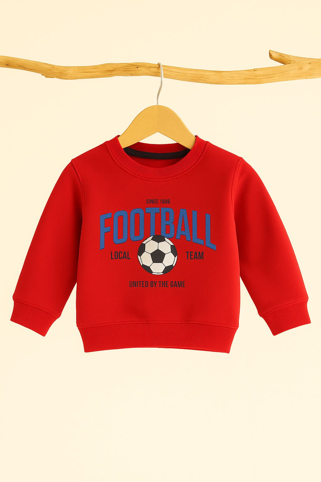 Football Red Sweatshirt Boys