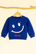 Smile Royal Blue Sweatshirt Boys